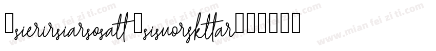 Hesterica Regular字体转换